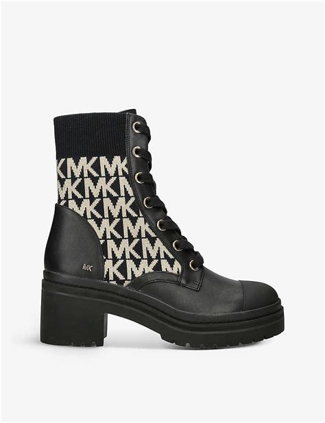 michael kors black zipper boots|Michael Kors black boots women.